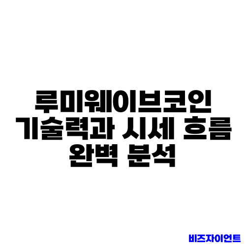 루미웨이브코인 기술력과 시세 흐름 완벽 분석